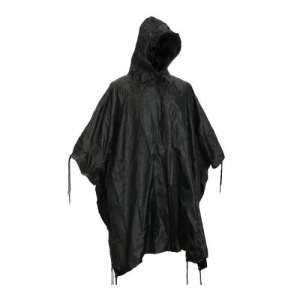 MIL-TEC США ПОНЧО РІП-СТОП BLACK 10630002