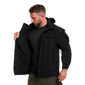 MFH КУРТКА US SOFTSHELL LEVEL 5 BLACK 03401A