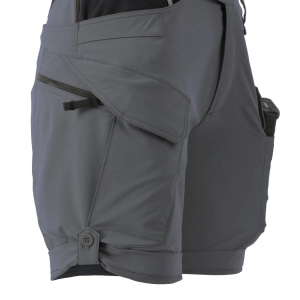 HELIKON-TEX ЖЕНСКИЕ ШОРТЫ OTS 8,5'' VERSASTRETCH LITE SHADOW GREY/BLACK SW-OTS-VL-3501A
