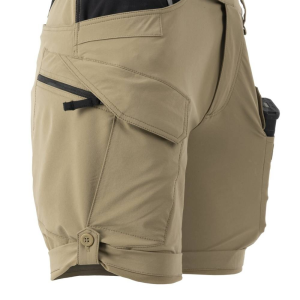 HELIKON-TEX ЖЕНСКИЕ ШОРТЫ OTS 8,5'' VERSASTRETCH LITE KHAKI/BLACK SW-OTS-VL-1301A