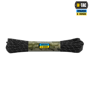M-TAC ПАРАКОРД 550 MIL-SPEC BLACK REFLECTIVE 15М