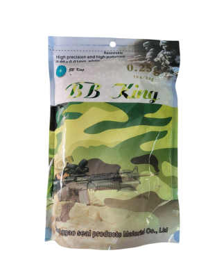 BB KING СТРАЙКБОЛЬНІ КУЛІ 0.25G 1KG