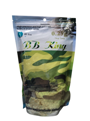 BB KING СТРАЙКБОЛЬНІ КУЛІ 0.25G 1KG
