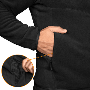 CAMO-TEC ФЛІСОВА КОФТА PATROL 2.0 PERF.H100 BLACK 9354