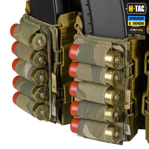 M-TAC ПАТРОНТАШ НА ЛИПУЧКЕ ДЛЯ ПАТРОНОВ 12 КАЛИБРА MULTICAM