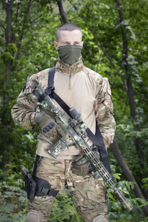 FRAG РЕМІНЬ ЗБРОЙОВИЙ ТРЬОХТОЧКОВИЙ BLACK