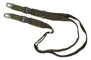 FRAG ЗБРОЙОВИЙ ДВОТОЧКОВИЙ ШИРОКИЙ РЕМІНЬ З ДВОМА КАРАБІНАМИ OLIVE