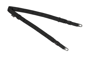 FRAG ЗБРОЙОВИЙ ДВОТОЧКОВИЙ ШИРОКИЙ РЕМІНЬ З ДВОМА КАРАБІНАМИ BLACK