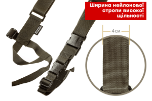 FRAG ОРУЖЕЙНЫЙ ТРЁХТОЧЕЧНЫЙ РЕМЕНЬ С АНТАБКОЙ QD OLIVE