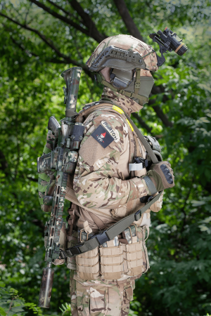 FRAG ОРУЖЕЙНЫЙ ТРЁХТОЧЕЧНЫЙ РЕМЕНЬ С АНТАБКОЙ QD OLIVE