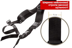 FRAG ОРУЖЕЙНЫЙ ТРЁХТОЧЕЧНЫЙ РЕМЕНЬ С АНТАБКОЙ QD BLACK