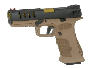 APS ПИСТОЛЕТ APS SHARK FULL AUTO GREEN GAS DARK EARTH 19065