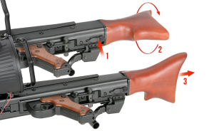 AGM КУЛЕМЕТ MG-42 МЕТАЛ, ДЕРЕВО HS2653