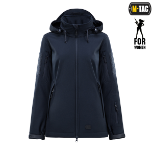 M-TAC КУРТКА SOFT SHELL LADY DARK NAVY BLUE