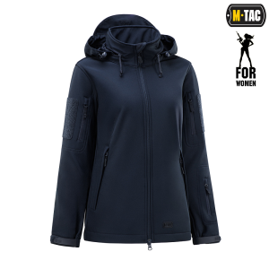 M-TAC КУРТКА SOFT SHELL LADY DARK NAVY BLUE