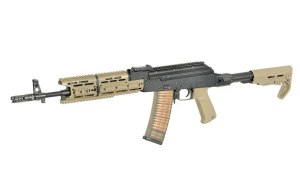 CYMA PLATINUM СТРАЙКБОЛЬНЫЙ АВТОМАТ STRIKE INDUSTRIES AK-TRAX ETU ESHOOTER TAN 32699