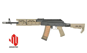 CYMA PLATINUM СТРАЙКБОЛЬНЫЙ АВТОМАТ STRIKE INDUSTRIES AK-TRAX RIFLE REPLICA ETU ESHOOTER TAN 33302