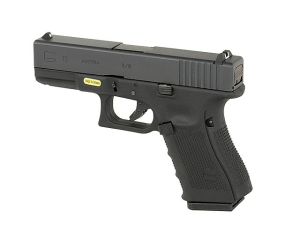 WE ПИСТОЛЕТ GLOCK 19 GEN4. METAL GREEN GAS BLK/TAN HS2039