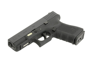 WE ПИСТОЛЕТ GLOCK 19 GEN4. METAL GREEN GAS BLK/TAN HS2039