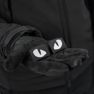 M-TAC НАШИВКА TIGER EYES LASER CUT (ПАРА) REFLECTIVE BLACK