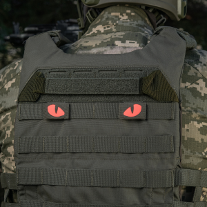 M-TAC НАШИВКА TIGER EYES LASER CUT (ПАРА) RANGER GREEN/RED/GID
