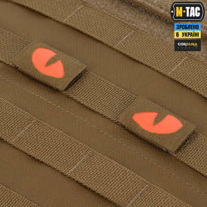 M-TAC НАШИВКА TIGER EYES LASER CUT (ПАРА) COYOTE/RED/GID