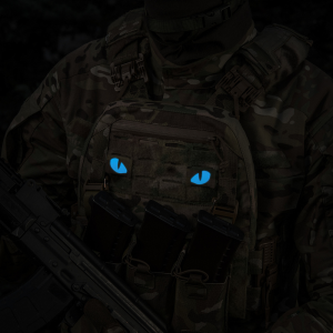 M-TAC НАШИВКА TIGER EYES LASER CUT (ПАРА) MULTICAM/BLUE/GID