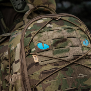 M-TAC НАШИВКА TIGER EYES LASER CUT (ПАРА) MULTICAM/BLUE/GID