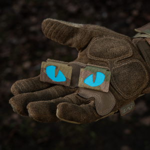 M-TAC НАШИВКА TIGER EYES LASER CUT (ПАРА) MULTICAM/BLUE/GID