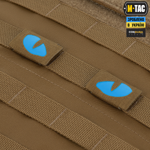 M-TAC НАШИВКА TIGER EYES LASER CUT (ПАРА) COYOTE/BLUE/GID