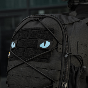 M-TAC НАШИВКА TIGER EYES LASER CUT (ПАРА) BLACK/BLUE/GID
