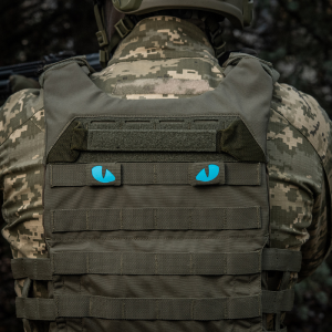 M-TAC НАШИВКА TIGER EYES LASER CUT (ПАРА) RANGER GREEN/BLUE/GID