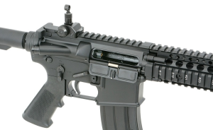 EMG СТРАЙКБОЛЬНИЙ АВТОМАТ DANIEL DEFENSE MK18 GAS BLOW-BACK BLACK HS2604