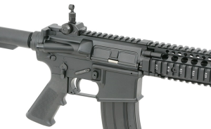 EMG СТРАЙКБОЛЬНИЙ АВТОМАТ DANIEL DEFENSE MK18 GAS BLOW-BACK BLACK HS2604