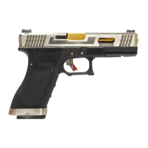 WE ПИСТОЛЕТ GLOCK 18 FORCE T3 METAL GREEN GAS HS2554