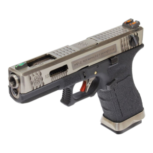 WE ПИСТОЛЕТ GLOCK 18 FORCE T7 METAL GREEN GAS HS2037
