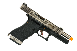 WE ПИСТОЛЕТ GLOCK 18 FORCE T7 METAL GREEN GAS HS2037