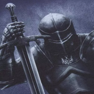 P1G-TAC ФУТБОЛКА С ПРИНТОМ РЫЦАРЬ GRAPHITE UA281-29891-GT-KN