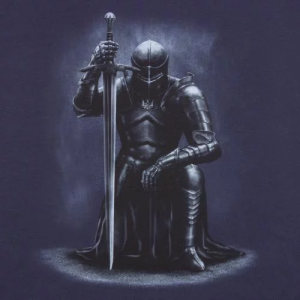 P1G-TAC ФУТБОЛКА С ПРИНТОМ РЫЦАРЬ GRAPHITE UA281-29891-GT-KN