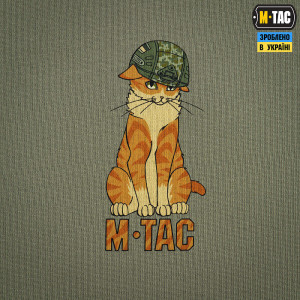 M-TAC ФУТБОЛКА ORANGE CAT COTTON HARD LIGHT OLIVE