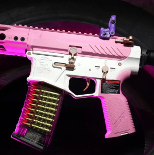 G&G СТРАЙКБОЛЬНА ШТУРМОВА ГВИНТІВКА CM16 STEALTH 556 TAFFY PINK 34237