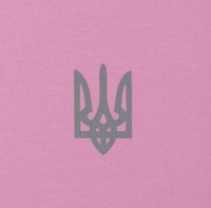 P1G-TAC ФУТБОЛКА З ПРИНТОМ ТРИЗУБ LOGO LIGHT PINK