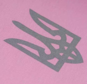 P1G-TAC ФУТБОЛКА З ПРИНТОМ ТРИЗУБ LOGO LIGHT PINK