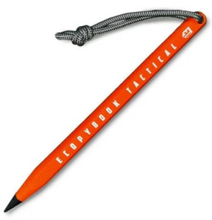 ECOPYBOOK TACTICAL ОЛІВЕЦЬ ALL-WEATHER SURVIVAL SERIES PENCIL ORANGE