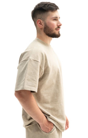 CHAMELEON ФУТБОЛКА OVERSIZE PROTECTOR WASH BROWN