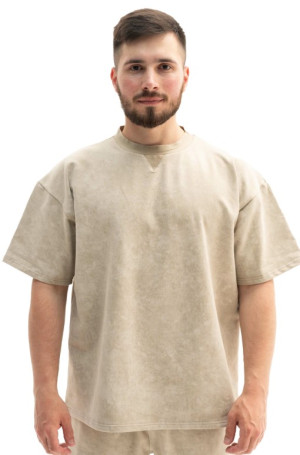 CHAMELEON ФУТБОЛКА OVERSIZE PROTECTOR WASH BROWN