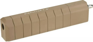 ANGEL CUSTOM СТРАЙКБОЛЬНЫЙ ГЛУШИТЕЛЬ DISRUPTOR 7.2 QD SILENCER WITH INNER BARREL 14MM CCW OLIVE/DARK EARTH 34159