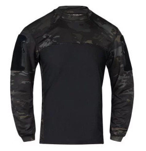 P1G-TAC ФУТБОЛКА ПОЛЬОВА LACERTA L/S MULTICAM BLACK