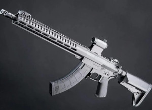 EMG СТРАЙКБОЛЬНИЙ АВТОМАТ CMMG LICENSED MK47 VERSION BANSHEE SBR AEG BLACK 34154