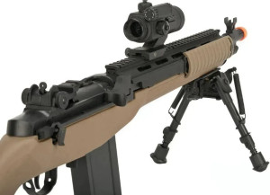 MATRIX СНАЙПЕРСКАЯ ВИНТОВКА M1A SOCOM 16 AEG WITH BIPOD TAN 34185